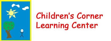 Childrens corner learning center - Children's Corner Learning Center is a licensed child care center. Most states have one license per facility, but some require multiple licenses depending on the age group. badge License. 800394. The identifying license indicating the provider met the agency standards for operating a child care program on the date of issue.